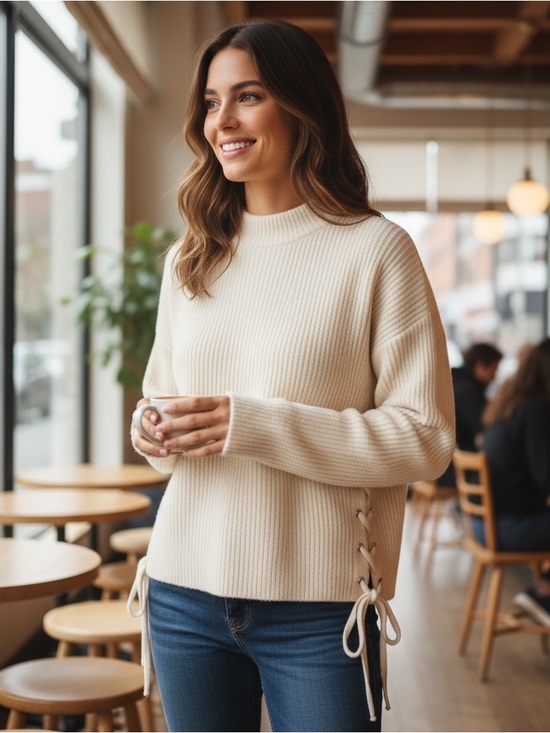 The Kooples Sweaters - THE KOOPLES Balloon Sleeves Knit Sweater in Ecro!